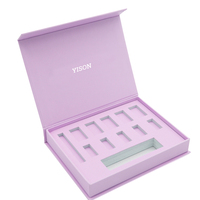 Boîte d'emballage personnalisée pour faux ongles, boîte de luxe pour faux ongles magnétiques à pression, boîte d'emballage pour ongles longs