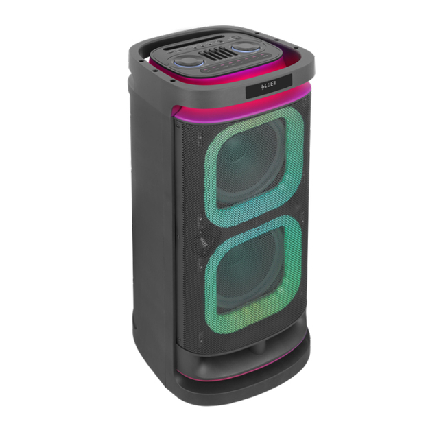 High Power 240W DJ Sound Dual 10 Inch Big PA Subwoofer Bluetooth Party Speakers TWS Audio System with 2.4G Microphones