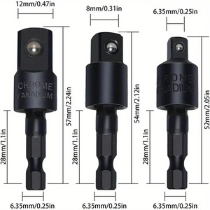 Guest Quality <b>Socket</b> <b>Extension</b> Rod 1/4 In Ball Hex Universal Automotive Repair Tool Set - Product Image 3