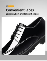 Nouveauté 2025 Mocassins pour hommes en similicuir PU, style affaires décontracté, rehaussants invisibles, à pampilles, antidérapants, effet miroir, pour le marché international