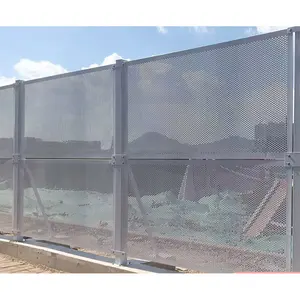 Costruzione personalizzata recinzione in alluminio antivento zincato recinzione antipolvere e antirumore