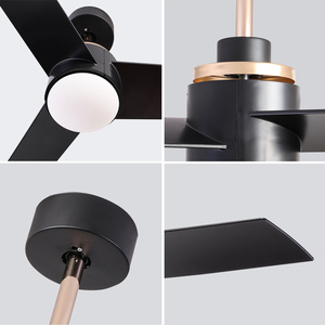 Bedroom Living Room <b>Ceiling</b> Fan 52IN With <b>Light</b> Reversible BLDC Motor 3CCT <b>Dimmable</b> Remote - Product Image 5