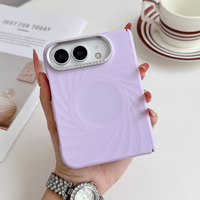 Coque magnétique en silicone liquide 3D JOYPORODO S140 avec cadre d'objectif et incrustation de diamants pour iPhone, antichoc et anti-chute.