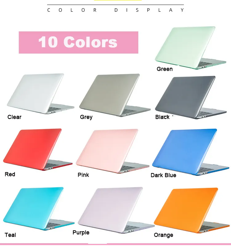 Funda protectora de plástico transparente para portátil, 14, 15, 16 y 10,2 pulgadas, para Macbook Pro, venta al por mayor