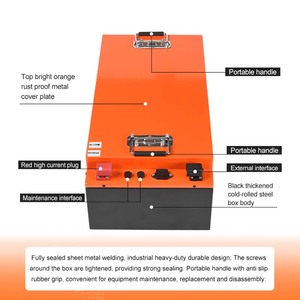 Batería de Fosfato de Hierro y Litio de 60V120Ah con Programa BMS Ajustable, Soporte Técnico Profesional para Compradores con Demanda Personalizada - Product Image 2