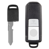 Llave de Motor MS de 1 Botón 433MHZ con Chip ID49 para YAMAHA TMAX530 TMAX560, Llave Inteligente sin Llave para Motocicleta, Control Remoto, Llave de Coche en Blanco