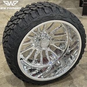 BW Gepolijste Diepgekromde Chrome Gesmede Lichtmetalen Velg voor Truck Ford F150 F250 F350 Silverado 1500 2500 3500 Dodge 6x139.7 8x180 8x165.1 - Product Image 2