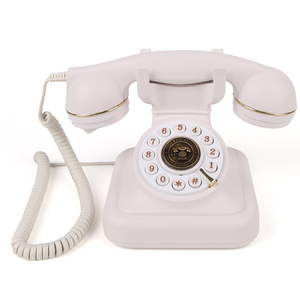 Diseño europeo Oficina en casa Llamador analógico IID Teléfono con cable fijo con llave grande Teléfonos de una sola línea Teléfonos vintage - Product Image 2