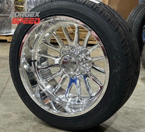 Jantes en alliage polies Forgex Speed 20 22 24 26 <span class=keywords><strong>28</strong></span> <span class=keywords><strong>pouces</strong></span> 8x6.5, jantes forgées sur mesure pour camionnettes Ford F-150 RAM 1500 2500 - Product Image 3