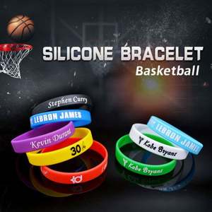 Pulsera de Goma Promocional de Alta Calidad con Diseño Personalizado con Mensaje o Logotipo, Pulsera de Silicona de PVC Personalizada - Product Image 5