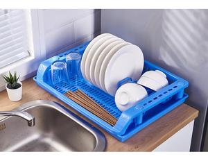 Single-Layer <strong>Plastic</strong> Dish Drying Rack <strong>Kitchen</strong> <strong>Utensils</strong> and Tableware Bowl Storage Water Basket Bowl Rack - Product Image 3