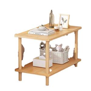 Mesita de Noche Moderna Minimalista con Estante de Almacenamiento para Dormitorio, Diseño con Superficie de Madera Pequeña - Product Image 5