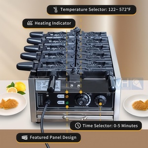 Máquina para Hacer Taiyaki, Helados y Waffles <span class=keywords><strong>de</strong></span> Pescado, 220/110V, Estilo Coreano, con Motor Nuevo, para Restaurantes - Product Image 6