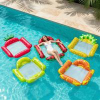 Opblaasbare zwemband hangmat met fruitvorm, van mesh, voor volwassenen, voor zomerfeestjes