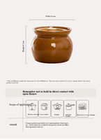 Pot de conservation alimentaire en céramique sans BPA, avec couvercle, personnalisable avec logo