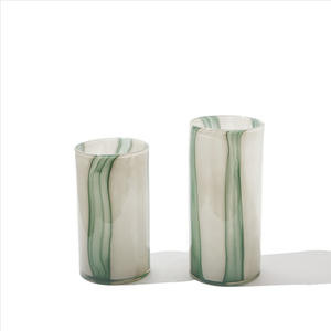 Florero Vertical Minimalista Nórdico con Rayas, Florero Hidropónico de Alta Calidad para el Hogar - Product Image 6