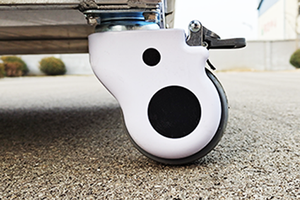 EUR VET tekerlekler ile yüksek kaliteli kedi kafesi veteriner ekipmanları sürgülü dilsiz kapı kilidi ile 4 Spaces kedi kafesi - Product Image 6