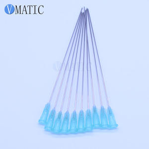 100mm (10cm) kör uç iğne 21G, hassas tutkal dağıtım ve sıvı transferi için Luer kilit bağlantısı - Product Image 4