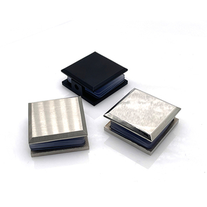 Pince à verre <span class=keywords><strong>de</strong></span> salle <span class=keywords><strong>de</strong></span> bain pince carrée bords droits pince <span class=keywords><strong>de</strong></span> porte <span class=keywords><strong>de</strong></span> <span class=keywords><strong>douche</strong></span> robuste pour mur à verre - Product Image 1