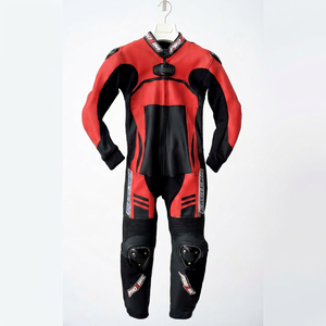 Combinaison de moto en cuir de vachette/crocodile véritable Zonda pour homme, haute performance, 1 pièce, pour les journées sur circuit, conduite CE - Product Image 1