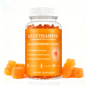 גומי גלוקוזאמין וכרוניידין למבוגרים, תמיכה טבעית במפרקים, נוגד חמצון, תמיכה חיסונית, שיפור העצם, תוספי תזונה צמחיים - Product Image 1