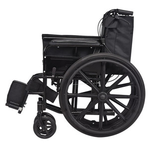 Fauteuil roulant manuel pliable léger et portable avec frein en U pour personnes âgées et handicapées, aide à la mobilité - Product Image 3