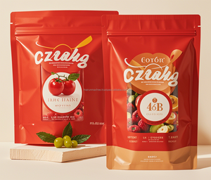 Bolsa de embalaje de plástico de grado alimenticio termosellable impresa personalizada, bolsa de soporte para proteína en polvo, aperitivos para almacenamiento - Product Image 3