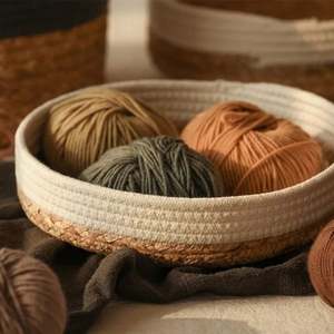 Kedi ev sepeti banyo köşe sağlam sepet yıkanabilir kirli giysiler Xxl depolama Seagrass saman Rattan şarap yüksek kaliteli hasır - Product Image 4