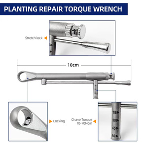 16 adet Diş İmplant Tork Anahtarı Seti Ayarlanabilir Cırcır Tornavida 10-70NCm Protez Restorasyonu için Paslanmaz Çelik Sürücü - Product Image 3