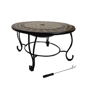 <span class=keywords><strong>Barbecue</strong></span> <span class=keywords><strong>de</strong></span> <span class=keywords><strong>jardin</strong></span> avec foyer extérieur <span class=keywords><strong>de</strong></span> 31,5 pouces, table ronde, mobilier <span class=keywords><strong>de</strong></span> <span class=keywords><strong>jardin</strong></span>, foyer - Product Image 3
