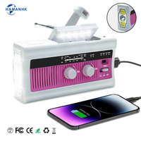 Radio portable AM FM d'urgence à manivelle solaire avec lampe torche LED et fonction météo NOAA pour les détaillants japonais