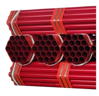 Tianjin tuyau de gicleur d'incendie enduit rouge de meilleure qualité ASTM A135 A795 tuyau de système d'incendie à haute pression tuyau de rainure de lutte contre l'incendie