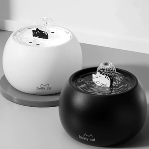 Bebedero Automático para Mascotas con Circulación Silenciosa, Recargable por USB, de Gran Capacidad, con Acabado Esmaltado, Fuente de Agua de Cerámica para Gatos con Filtros - Product Image 1
