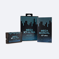 Cartouche de jeu Mega X7 Ultra LED Light Instant Save pour la console de jeu SEGA GENESIS Mega Drive MegaDrive Region Free avec manuel