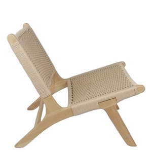 Sedia Relax/Sedia da Riposo in Legno Massello di Frassino e Rattan <span class=keywords><strong>Pierre</strong></span> Jeaneret - Product Image 4