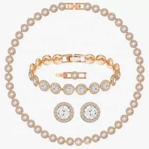 Collier Bracelet Boucles d'oreilles Parure originale Luxe et charme Femme Oeil magique Cadeau Bande Logo - Product Image 3