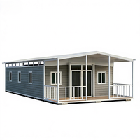Maison mobile de luxe en conteneur de 30 pieds avec panneaux sandwich, extensible, 2 chambres, pliable, moderne, pour bureau ou habitation