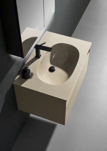 BNITM tocador de pared de acero inoxidable con espejo LED rectangular moderno de lujo con lavabo superior para gabinetes de baño de Hotel - Product Image 3