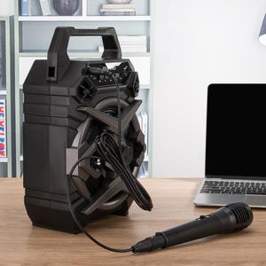 Loa Răng Xanh Dương Tiện Dụng Ngoài Trời 6.5 Inch Loa Hỗ Trợ Karaoke Cầm Tay Có Đèn LED Phát Thanh Thẻ TF Âm Lượng Lớn - Product Image 4