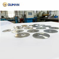 Lames circulaires industrielles en acier inoxydable et carbure de tungstène pour découpe de viande - Remplacement pour machine à découper la viande professionnelle Ou Man Technology