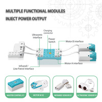 EParthub Bloques de Construcción Robóticos Eléctricos Programables, Juguete Educativo STEM de Ensamblaje DIY, Ladrillos de Potencia Variable