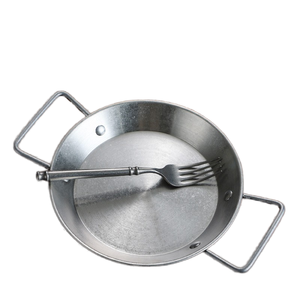 Olla de <span class=keywords><strong>paella</strong></span> española vintage con doble asa de acero inoxidable, plato de ensalada de <span class=keywords><strong>pasta</strong></span> de estilo coreano, sartenes de cocina - Product Image 1