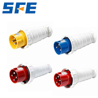 Prise industrielle mâle 3 broches SF-033 63A IP67, connecteur d'alimentation haute intensité robuste pour équipement industriel
