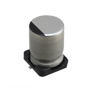 Condensateur à montage en surface original 68 uF CAP ALUM 68UF 20% 35V SMD UCX1V680MCL1GS - Product Image 1