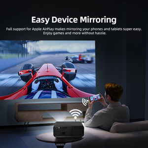 Nouveau projecteur portable 2026 <span class=keywords><strong>Super</strong></span> Haute Luminosité 1200 ANSI 1080p Full HD LED LCD pour Home <span class=keywords><strong>Cinéma</strong></span>, Réunions, Bureau et Éducation 4K - Product Image 3