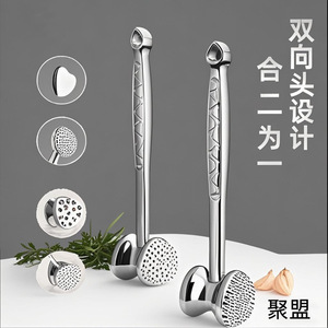 เครื่องมือทุบเนื้อสเต็ก ค้อนทุบเนื้อ โลหะผสมสังกะสี แบบสองด้าน สำหรับเนื้อสัตว์และเนื้อสัตว์ปีก - Product Image 4