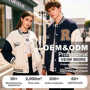 Veste <span class=keywords><strong>de</strong></span> baseball streetwear en gros d'usine, coupe ample <span class=keywords><strong>de</strong></span> haute qualité et doublure en polaire, mode hip-hop pour hommes et femmes - Product Image 5