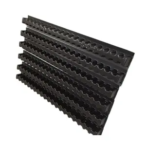 Leenolカスタムトレイ耐久性のある黒のPSポジションブリスター包装プラスチックトレイ