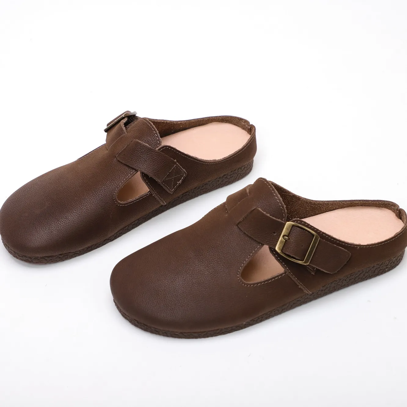 Factory Price 100% Genuine Leather rubber birkenstocks women platform birkenstocks best walking shoes for women