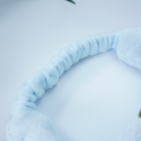 Bandeau pour cheveux Crown Swan pour femmes, doux, en fausse fourrure, accessoires pour le visage, pour le lavage, le maquillage, les masques et le spa
